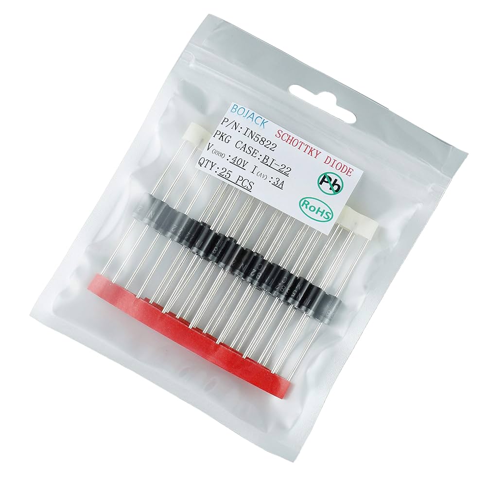 Amazon.com: BOJACK 1N5822 Schottky Diode 3 A 40 V DO-201AD